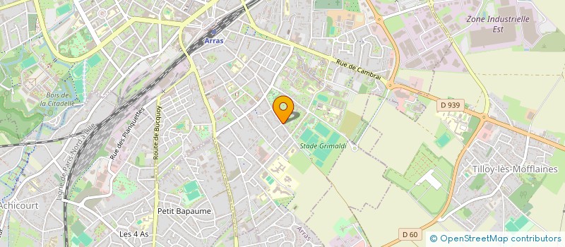 localisation de l'entreprise VANCASSEL IMMO à ARRAS