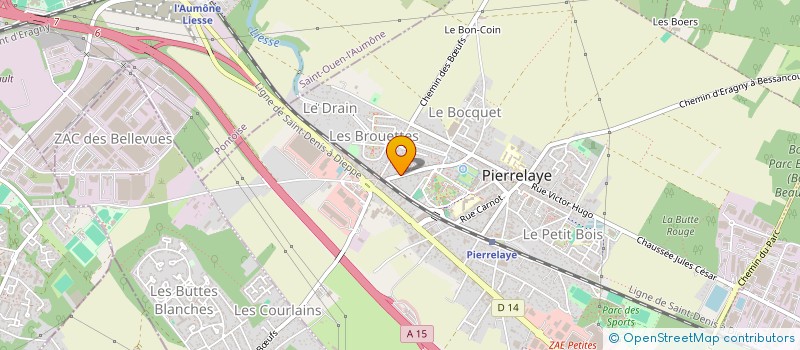 localisation de l'entreprise VANCOUVER LIVE  PIERRELAYE