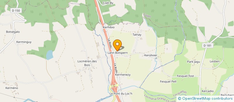 localisation de l'entreprise VANDA  LOCMARIA-GRAND-CHAMP