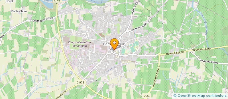 localisation de l'entreprise VANDA  CAMARET-SUR-AIGUES