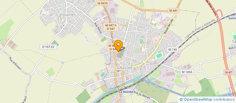 localisation de l'entreprise VANDAELE 1  LA BASSEE