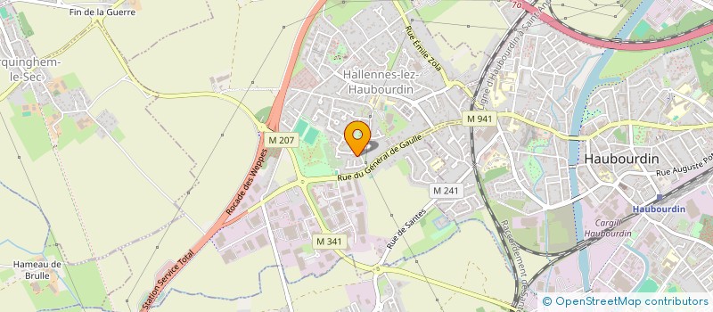 localisation de l'entreprise VANDAELE 2  HALLENNES-LEZ-HAUBOURDIN