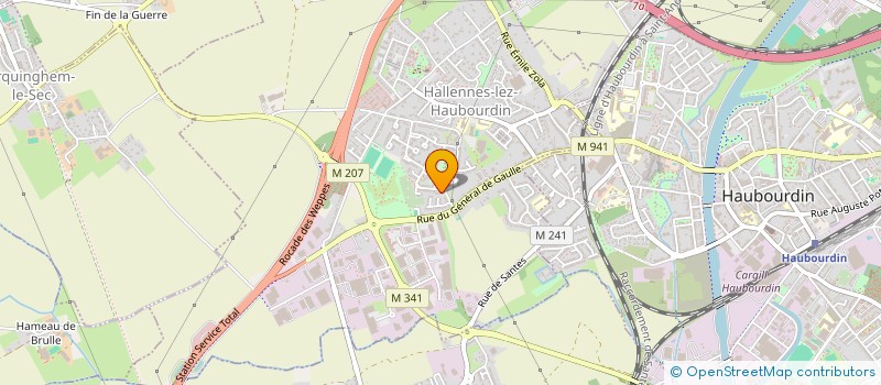 localisation de l'entreprise VANDAELE  HALLENNES-LEZ-HAUBOURDIN