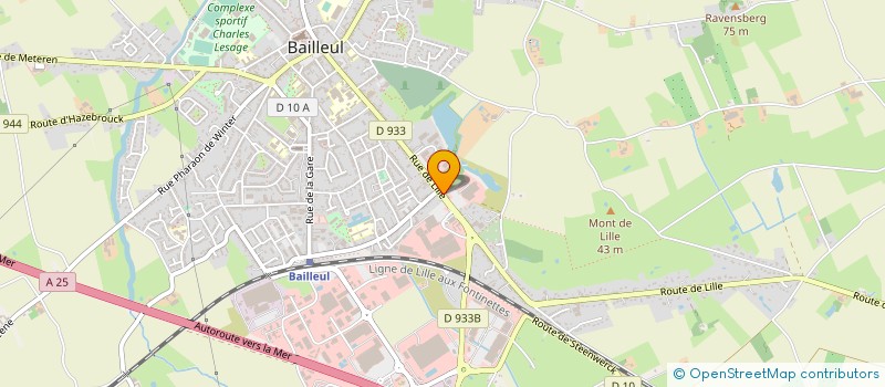localisation de l'entreprise VANDAELE FILS SARL à BAILLEUL