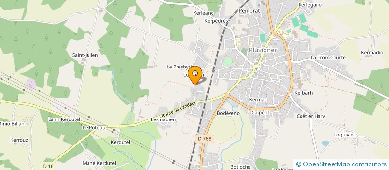 localisation de l'entreprise VANDAM  PLUVIGNER