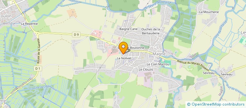 localisation de l'entreprise VANDAU  MAGNE