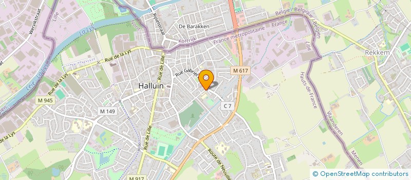 localisation de l'entreprise VANDEBEULQUE FRERES  HALLUIN