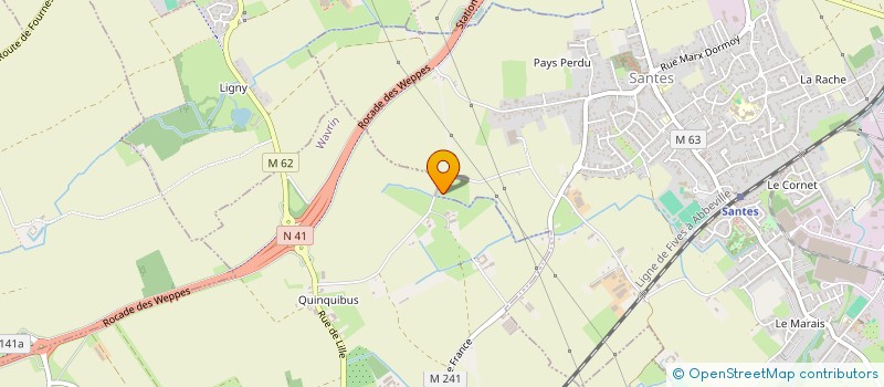 localisation de l'entreprise VANDELANNOITTE ET FILS  SANTES