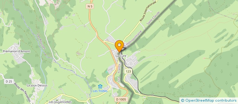 localisation de l'entreprise VANDELLE-PAOLI  LES ROUSSES