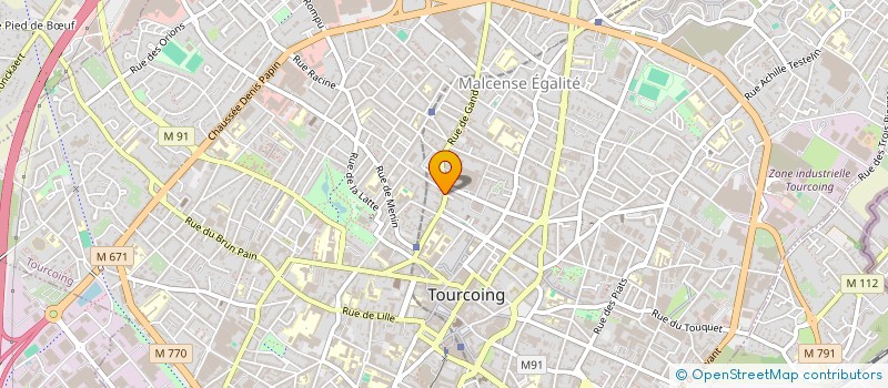 localisation de l'entreprise VANDEN BOSCH PEREIRA à TOURCOING