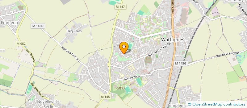 localisation de l'entreprise VANDENAMEELE  WATTIGNIES