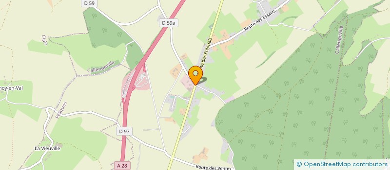 localisation de l'entreprise VANDENBERGHE-VAMA à CALLENGEVILLE