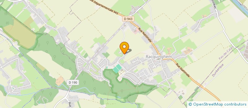 localisation de l'entreprise VANDENPOT  RACQUINGHEM