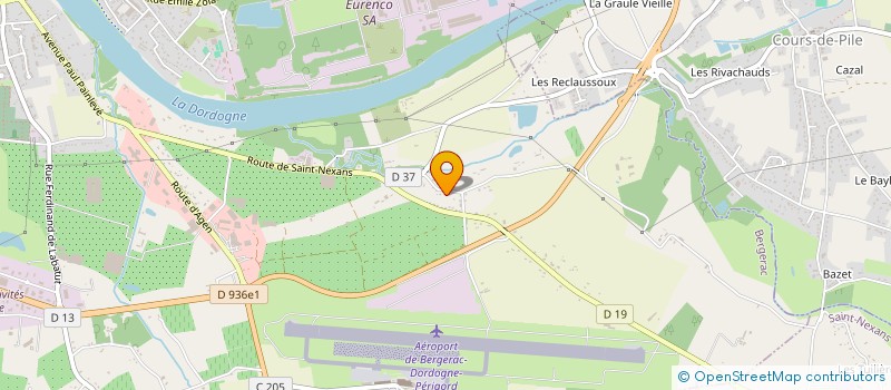 localisation de l'entreprise VANDERHAEGEN-BOSSAERT à BERGERAC