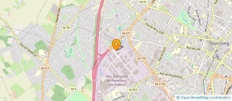localisation de l'entreprise VANDERMEERSCH & CIE à HALLUIN