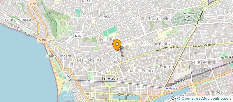 localisation de l'entreprise VANDERMERSCH BY COTY HOLDING à LE HAVRE