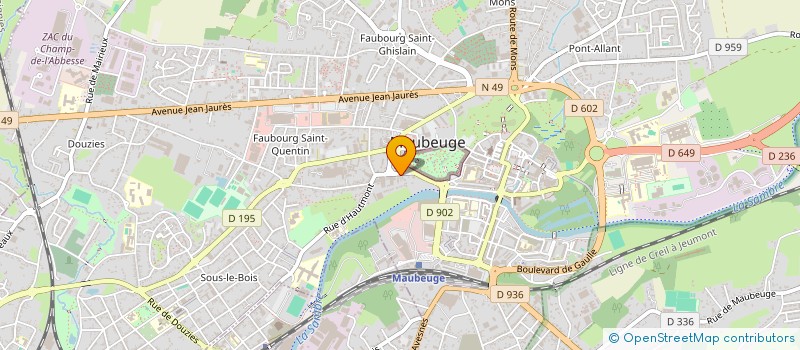 localisation de l'entreprise VANDERPLANCK FRANCE  MAUBEUGE