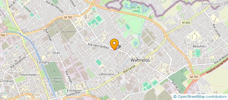 localisation de l'entreprise VANDERSMISSEN à WATTRELOS