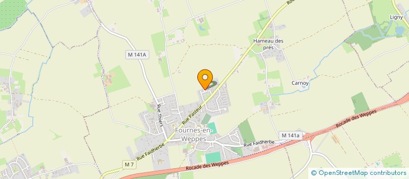 localisation de l'entreprise VANDERSTRAETEN  FOURNES-EN-WEPPES