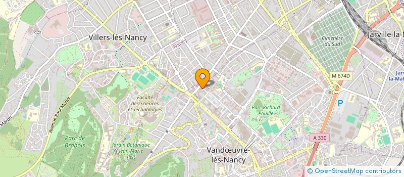 localisation de l'entreprise VANDEUCOIF  VANDUVRE-LES-NANCY