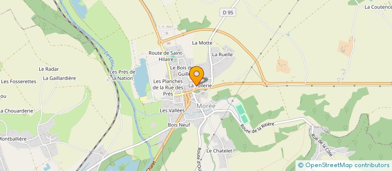 localisation de l'entreprise VANDEVELDE  MOREE