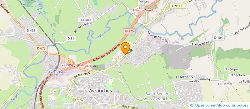 localisation de l'entreprise VANDEVIVERE ALLIOUX  AVRANCHES