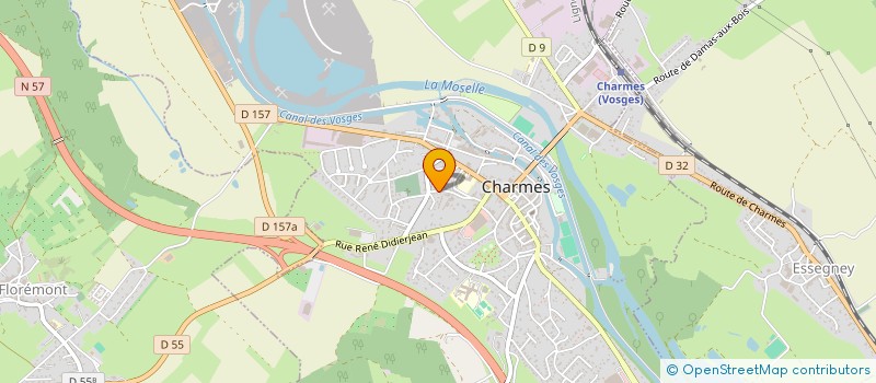 localisation de l'entreprise VANDHOMME  CHARMES