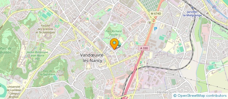localisation de l'entreprise VANDOEUVRE LOISIRS PLEIN AIR  VANDUVRE-LES-NANCY