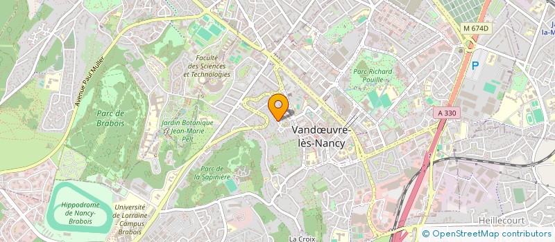 localisation de l'entreprise VANDOEUVRE VECU  VANDUVRE-LES-NANCY