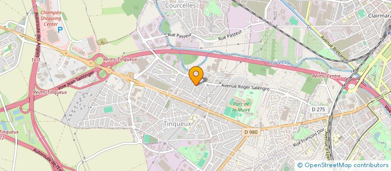 localisation de l'entreprise VANDOM  TINQUEUX