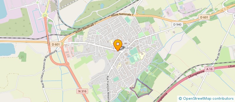 localisation de l'entreprise VANDOMME  LOON-PLAGE