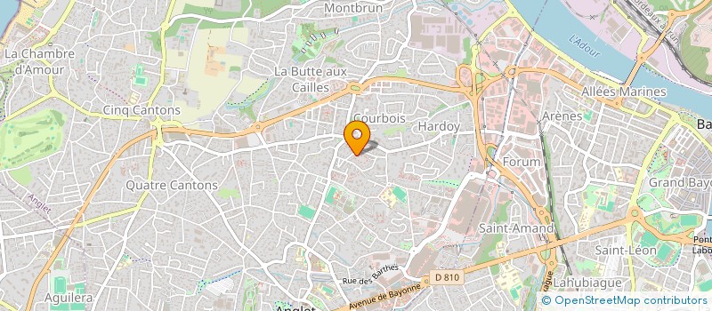 localisation de l'entreprise VANDOORNE  ANGLET