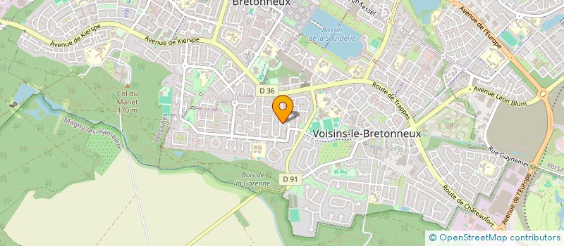 localisation de l'entreprise VANDPRINT  VOISINS-LE-BRETONNEUX