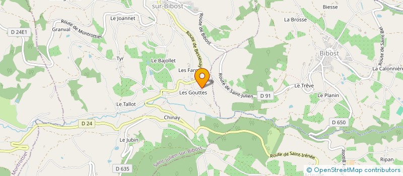 localisation de l'entreprise VANEL  SAINT-JULIEN-SUR-BIBOST