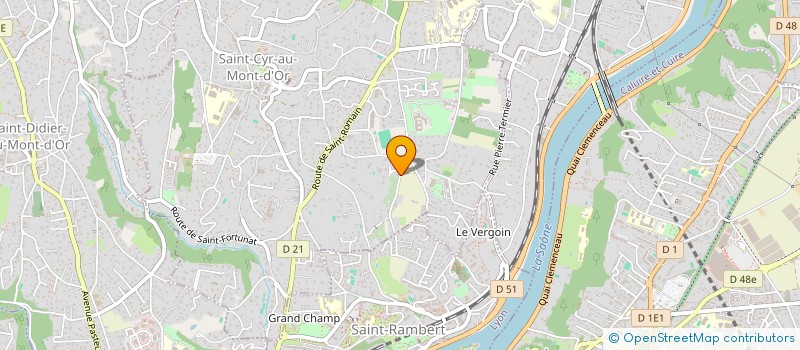 localisation de l'entreprise VANEL BUREAU BRIGNAIS  SAINT-CYR-AU-MONT-D'OR