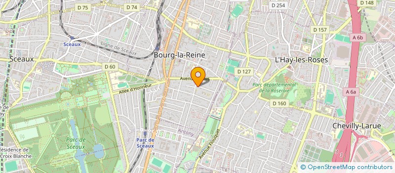 localisation de l'entreprise VANELIS à BOURG-LA-REINE