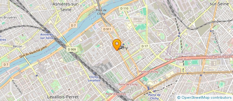 localisation de l'entreprise VANESS à CLICHY