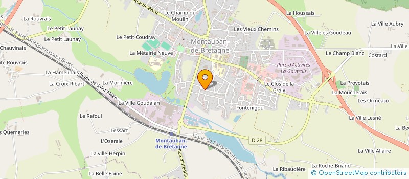 localisation de l'entreprise VANESS' HABITAT  MONTAUBAN-DE-BRETAGNE