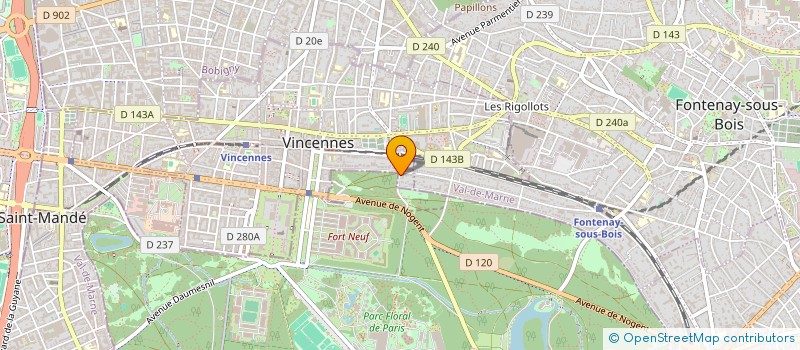 localisation de l'entreprise VANESSA à VINCENNES