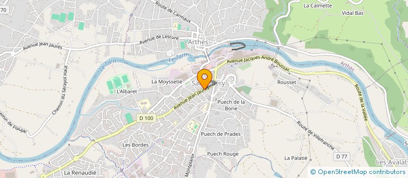 localisation de l'entreprise VANESSA - DAVID SAFFON à SAINT-JUERY