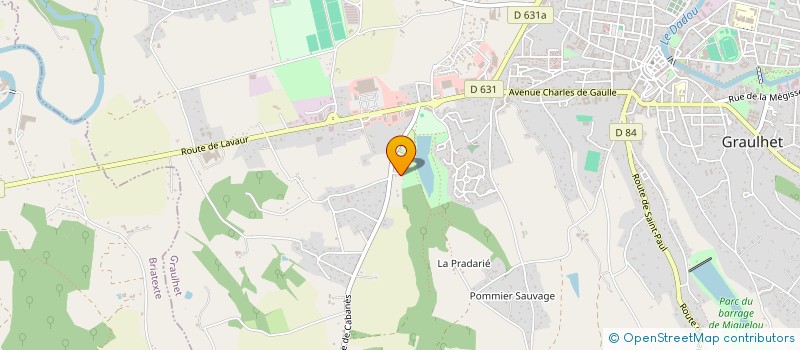 localisation de l'entreprise VANESSA ET NICOLAS AUGE  GRAULHET