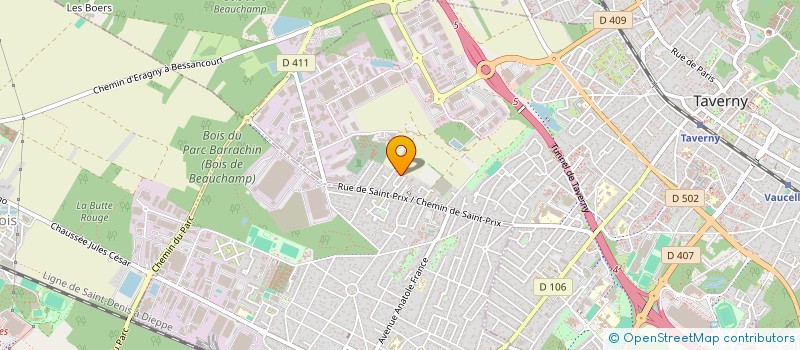 localisation de l'entreprise VANESSE 77  TAVERNY