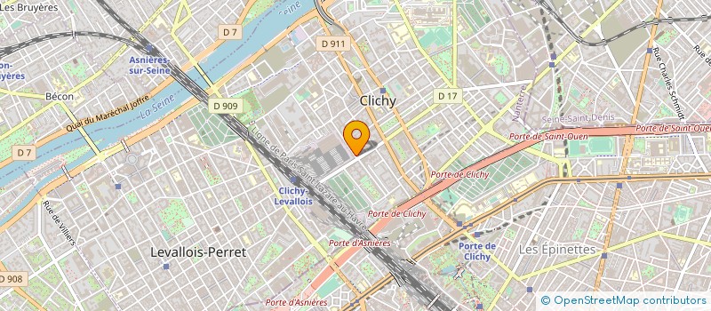 localisation de l'entreprise VANESTIA à CLICHY