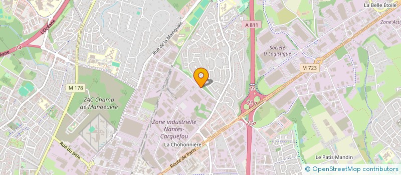 localisation de l'entreprise VANGELYS ATLANTIC  CARQUEFOU