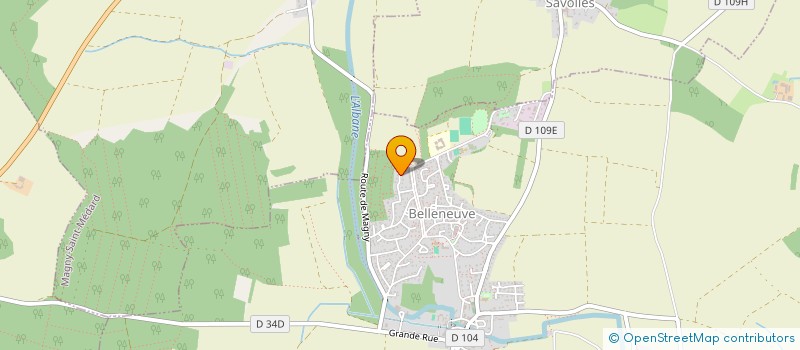 localisation de l'entreprise VANGUARD EVENTS  BELLENEUVE