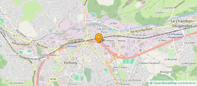 localisation de l'entreprise VANHOOVE à FIRMINY