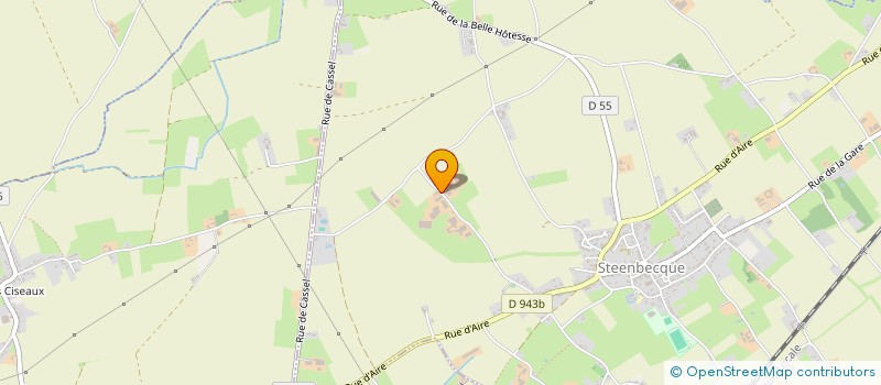 localisation de l'entreprise VANHOOVE ENERGIE  STEENBECQUE