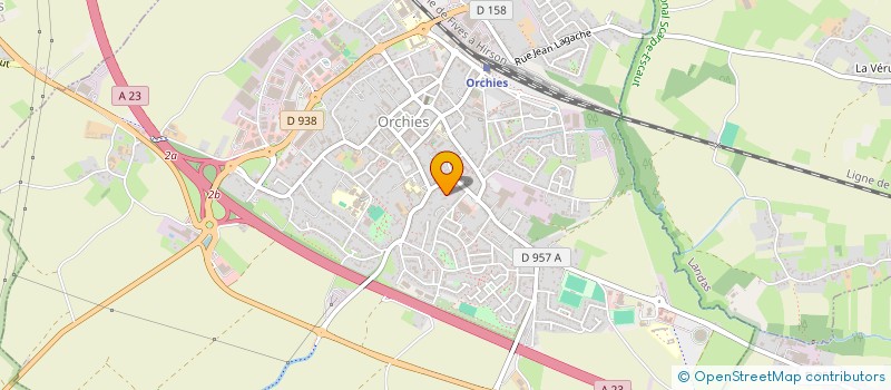 localisation de l'entreprise VANHOR  ORCHIES