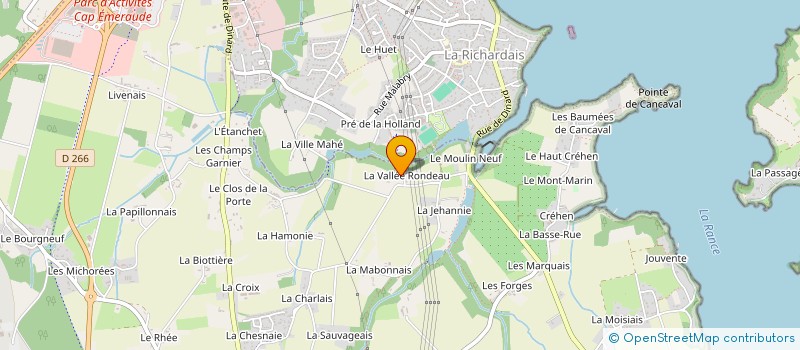 localisation de l'entreprise VANHOVE IMMO  PLEURTUIT