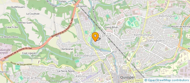 localisation de l'entreprise VANHOYE INVEST à QUIMPER